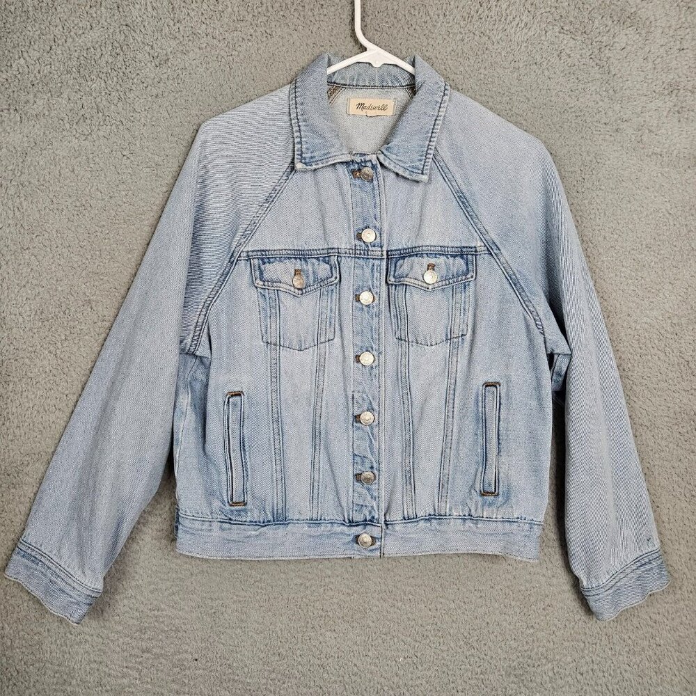 Madewell Women’s Blue Denim Button up Jacket Size M